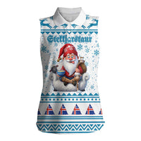 Iceland Christmas Women Sleeveless Polo Shirt Stekkjastaur Sheep-Cote-Clod LT19