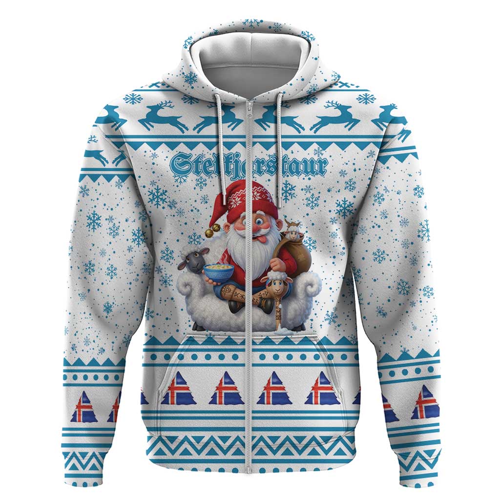 Iceland Christmas Zip Hoodie Stekkjastaur Sheep-Cote-Clod LT19