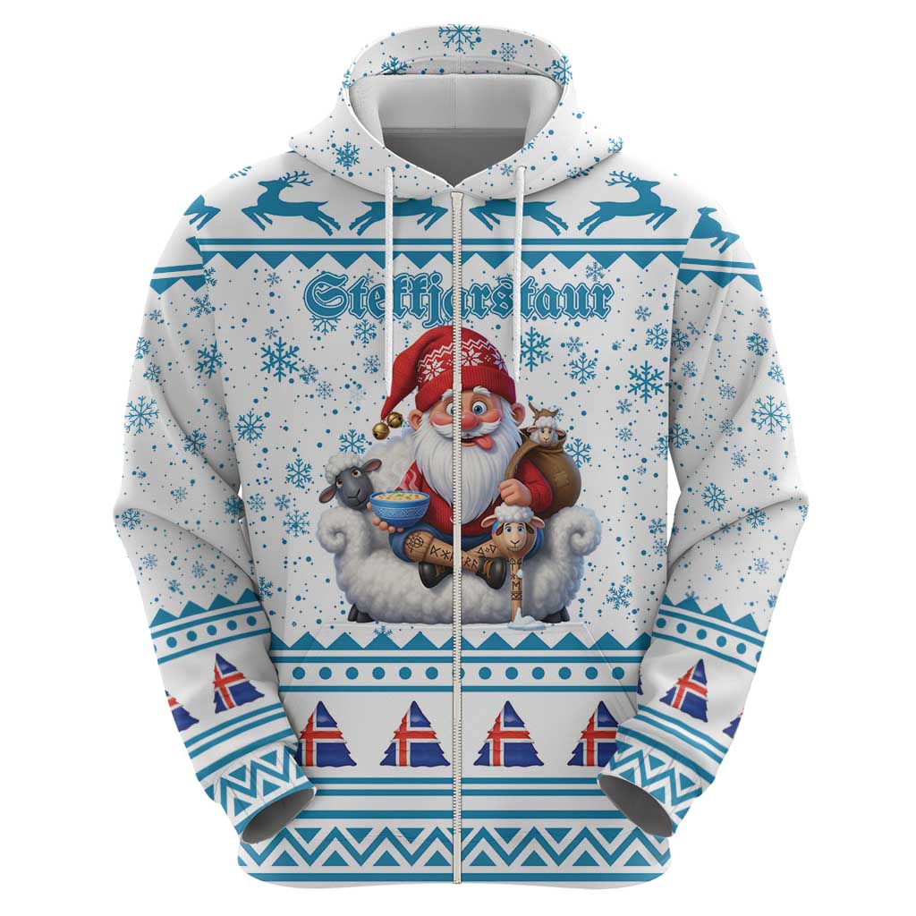 Iceland Christmas Zip Hoodie Stekkjastaur Sheep-Cote-Clod LT19