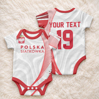 Custom Poland Volleyball 2026 Baby Onesie Polska Siatkowka 3 Time Champions