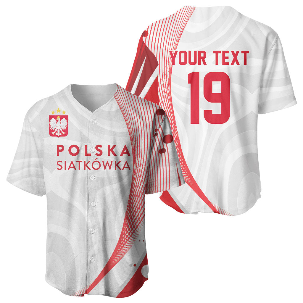 Custom Poland Volleyball 2026 Baseball Jersey Polska Siatkowka 3 Time Champions