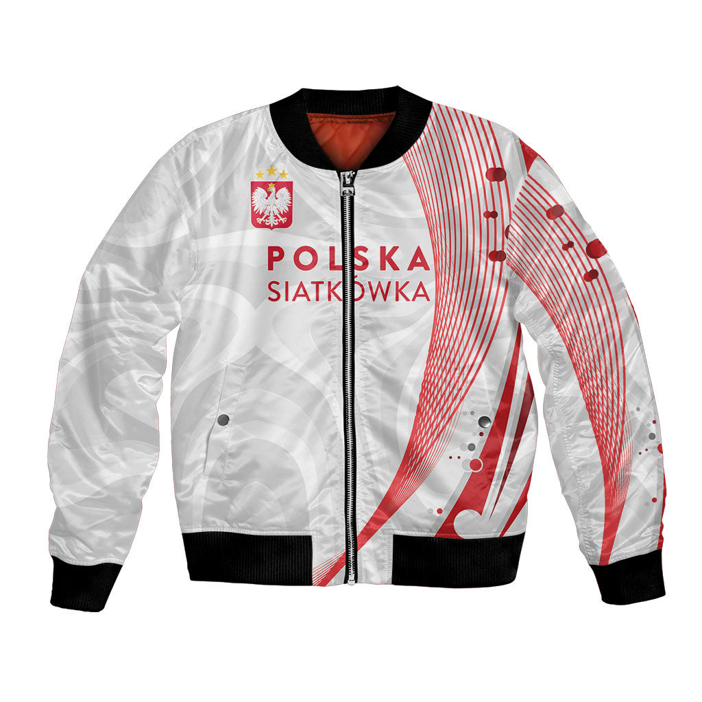 Custom Poland Volleyball 2026 Bomber Jacket Polska Siatkowka 3 Time Champions