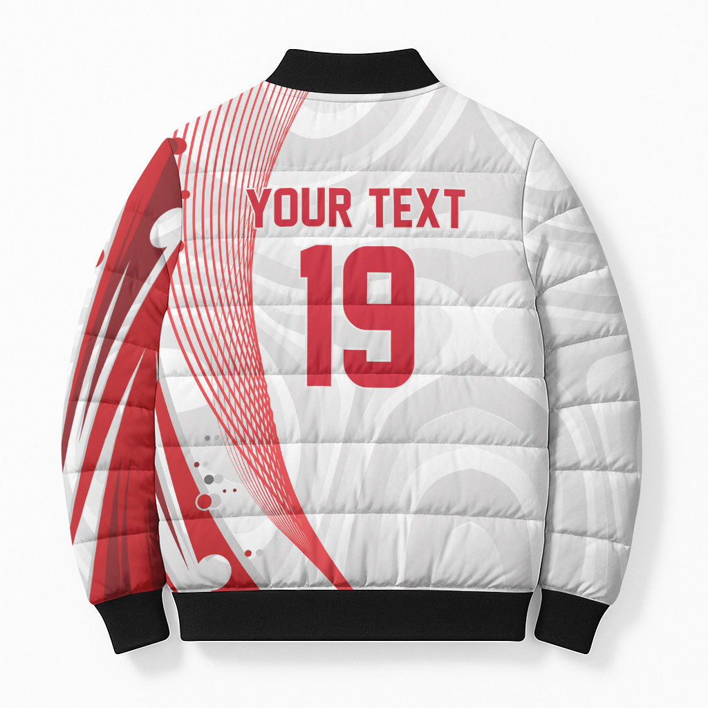 Custom Poland Volleyball 2026 Bomber Puffer Jacket Polska Siatkowka 3 Time Champions