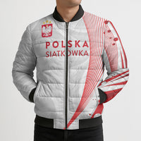 Custom Poland Volleyball 2026 Bomber Puffer Jacket Polska Siatkowka 3 Time Champions