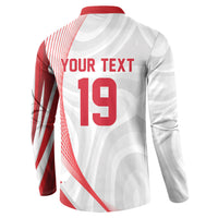 Custom Poland Volleyball 2026 Button Sweatshirt Polska Siatkowka 3 Time Champions