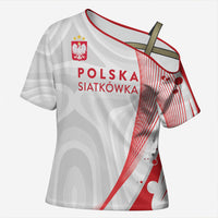 Custom Poland Volleyball 2026 Cross Shoulder Shirt Polska Siatkowka 3 Time Champions
