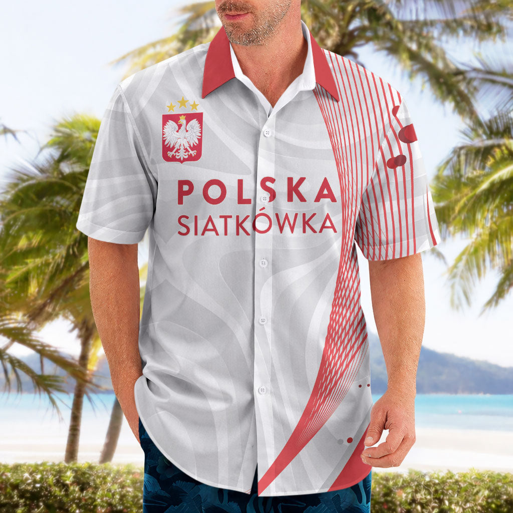 Custom Poland Volleyball 2026 Hawaiian Shirt Polska Siatkowka 3 Time Champions
