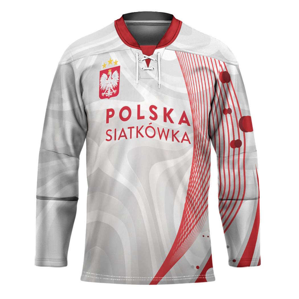 Custom Poland Volleyball 2026 Hockey Jersey Polska Siatkowka 3 Time Champions