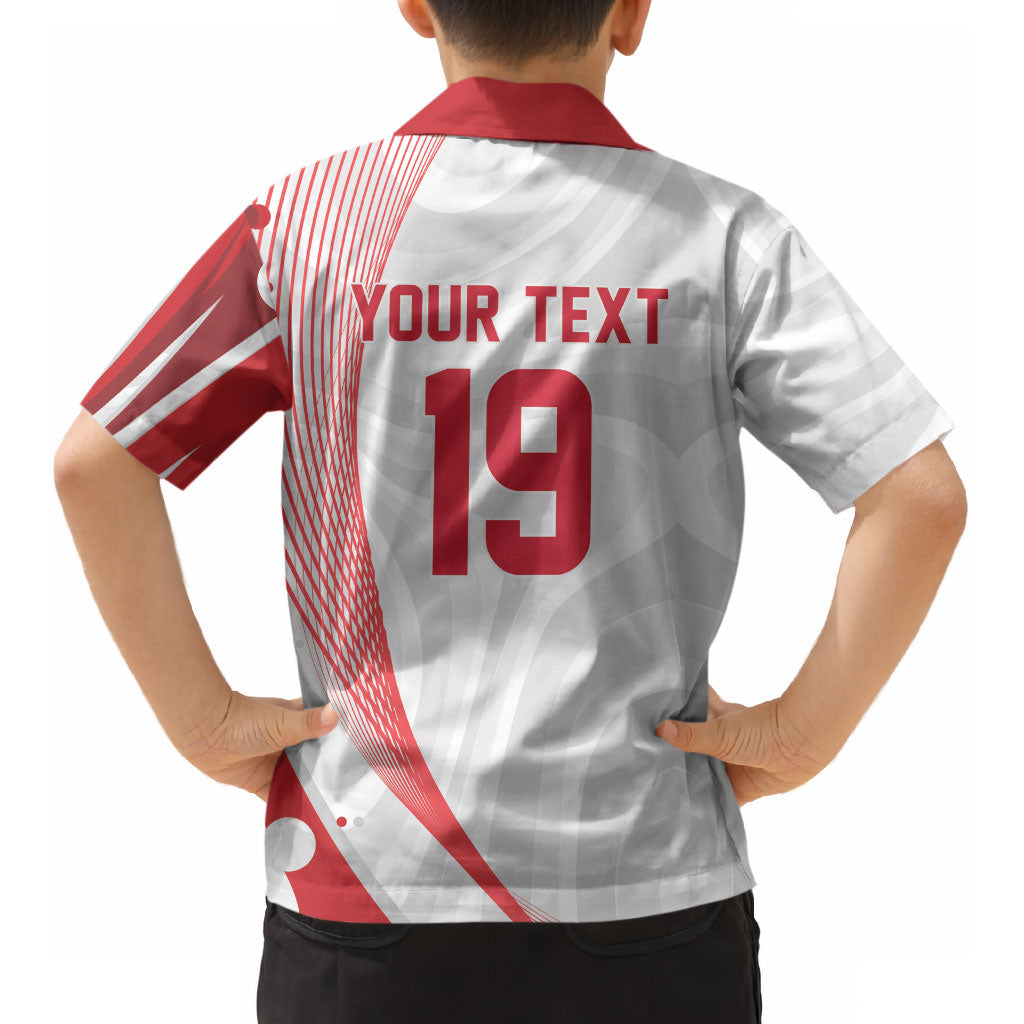 Custom Poland Volleyball 2026 Kid Hawaiian Shirt Polska Siatkowka 3 Time Champions