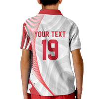 Custom Poland Volleyball 2026 Kid Polo Shirt Polska Siatkowka 3 Time Champions