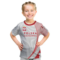 Custom Poland Volleyball 2026 Kid T Shirt Polska Siatkowka 3 Time Champions