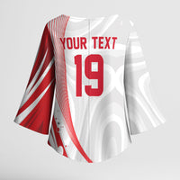 Custom Poland Volleyball 2026 Kimono Sleeve Blouse Polska Siatkowka 3 Time Champions