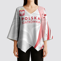 Custom Poland Volleyball 2026 Kimono Sleeve Blouse Polska Siatkowka 3 Time Champions