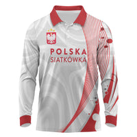 Custom Poland Volleyball 2026 Long Sleeve Polo Shirt Polska Siatkowka 3 Time Champions