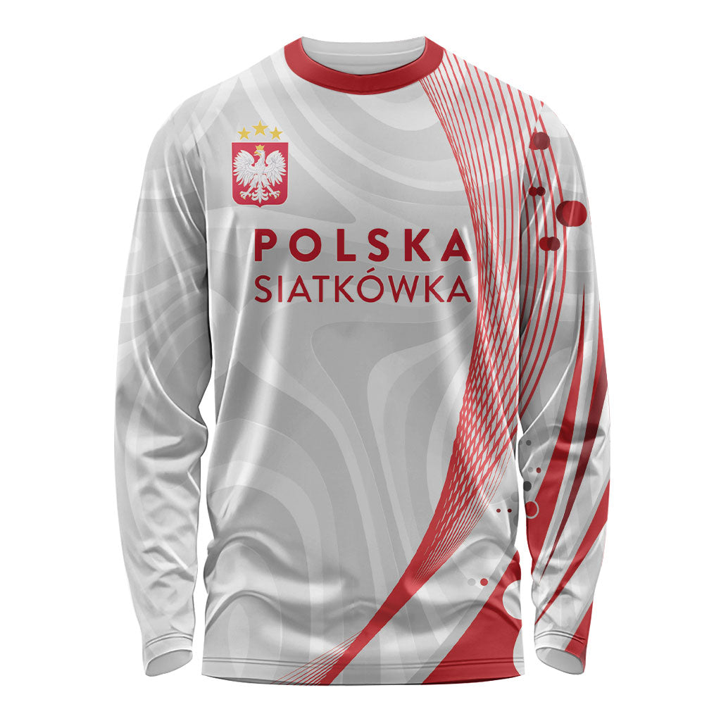 Custom Poland Volleyball 2026 Long Sleeve Shirt Polska Siatkowka 3 Time Champions
