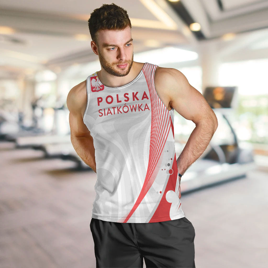 Custom Poland Volleyball 2026 Men Tank Top Polska Siatkowka 3 Time Champions