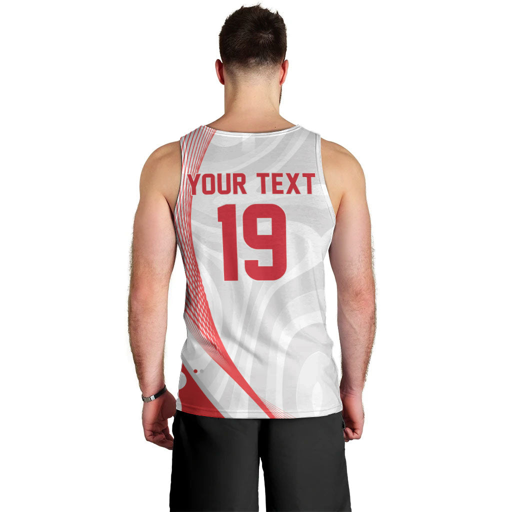 Custom Poland Volleyball 2026 Men Tank Top Polska Siatkowka 3 Time Champions