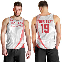Custom Poland Volleyball 2026 Men Tank Top Polska Siatkowka 3 Time Champions