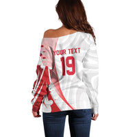 Custom Poland Volleyball 2026 Off Shoulder Sweater Polska Siatkowka 3 Time Champions