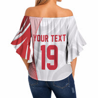 Custom Poland Volleyball 2026 Off Shoulder Wrap Waist Top Polska Siatkowka 3 Time Champions