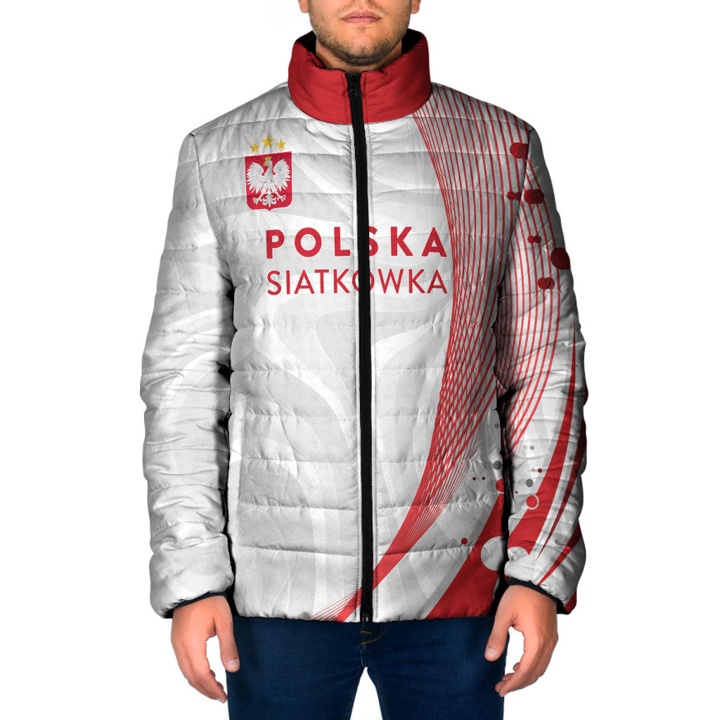 Custom Poland Volleyball 2026 Padded Jacket Polska Siatkowka 3 Time Champions