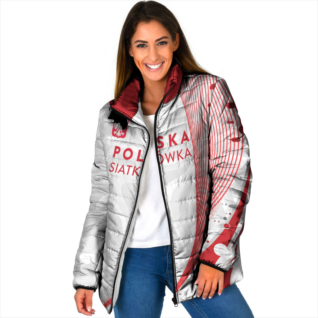 Custom Poland Volleyball 2026 Padded Jacket Polska Siatkowka 3 Time Champions