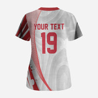 Custom Poland Volleyball 2026 Scrub Top Polska Siatkowka 3 Time Champions