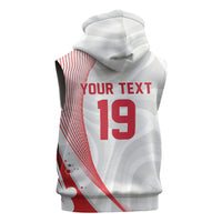 Custom Poland Volleyball 2026 Sleeveless Hoodie Polska Siatkowka 3 Time Champions