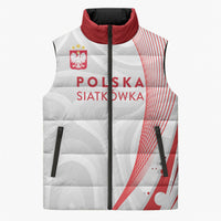 Custom Poland Volleyball 2026 Sleeveless Puffer Jacket Polska Siatkowka 3 Time Champions