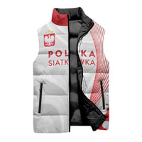 Custom Poland Volleyball 2026 Sleeveless Puffer Jacket Polska Siatkowka 3 Time Champions