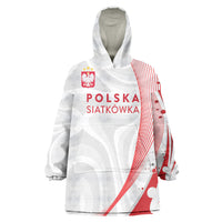 Custom Poland Volleyball 2026 Wearable Blanket Hoodie Polska Siatkowka 3 Time Champions