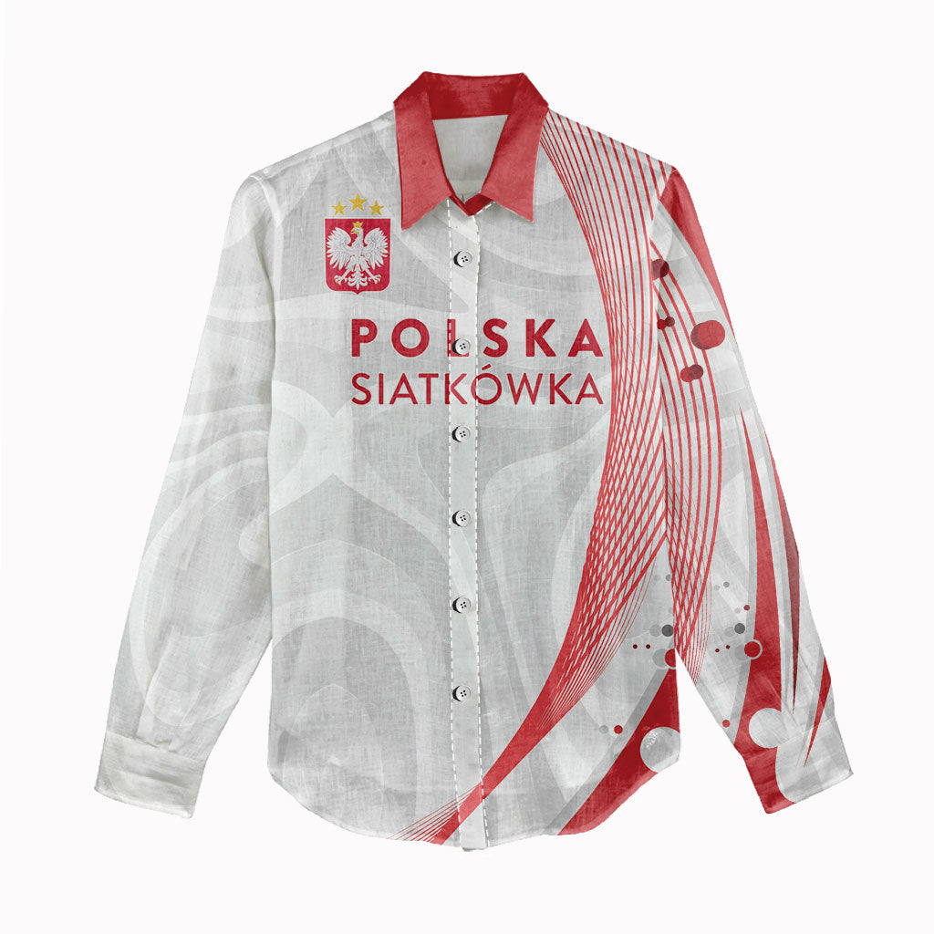 Custom Poland Volleyball 2026 Women Casual Shirt Polska Siatkowka 3 Time Champions