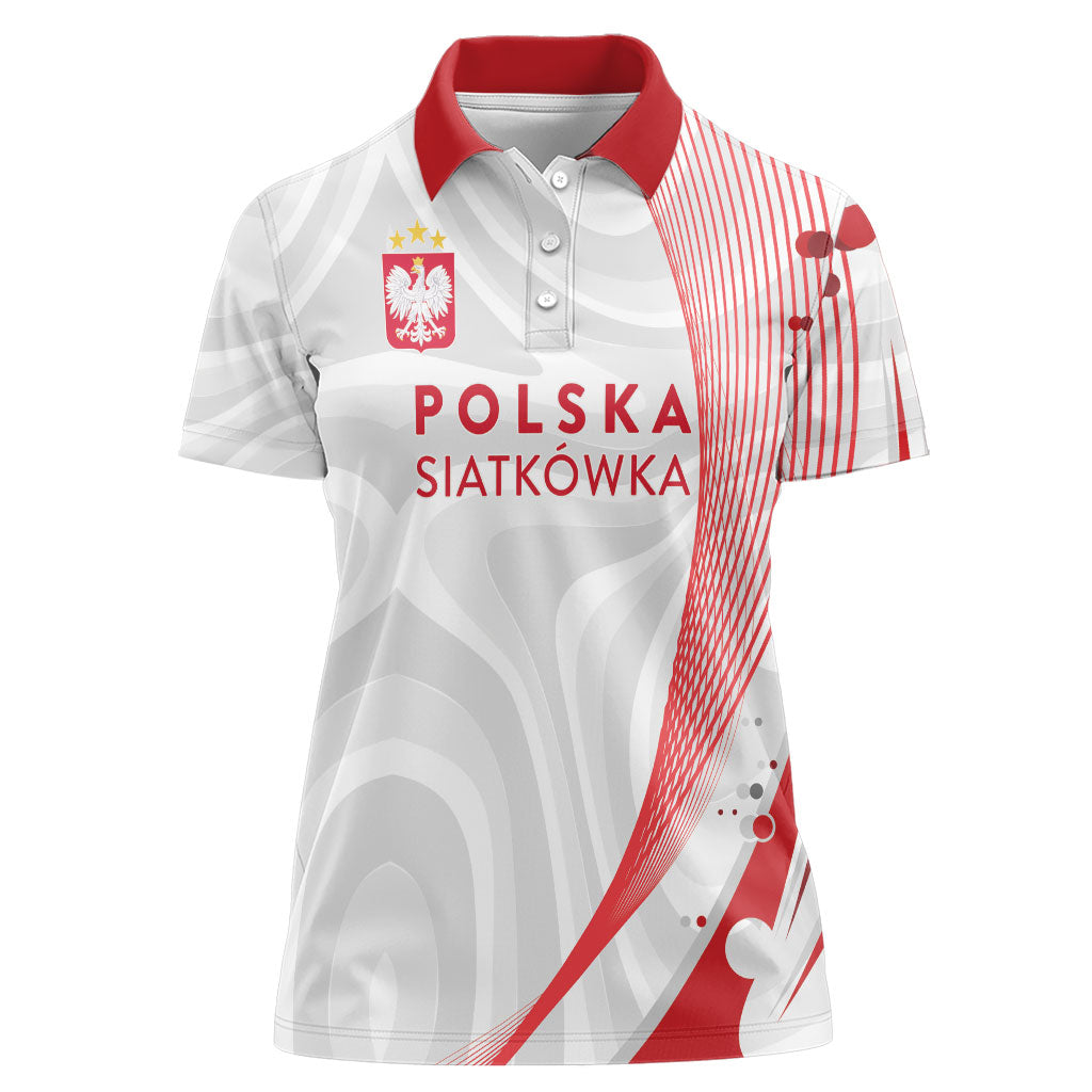 Custom Poland Volleyball 2026 Women Polo Shirt Polska Siatkowka 3 Time Champions
