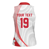 Custom Poland Volleyball 2026 Women Sleeveless Polo Shirt Polska Siatkowka 3 Time Champions