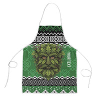 Personalized Anglesey Wales Christmas Apron Green Man Celtic Knot - Wonder Print Shop