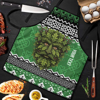 Personalized Anglesey Wales Christmas Apron Green Man Celtic Knot - Wonder Print Shop