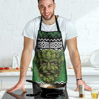Personalized Anglesey Wales Christmas Apron Green Man Celtic Knot - Wonder Print Shop