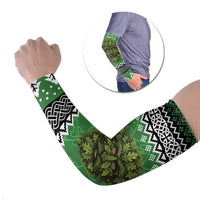 Personalized Anglesey Wales Christmas Arm Sleeves Green Man Celtic Knot - Wonder Print Shop