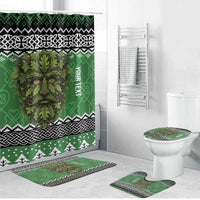 Personalized Anglesey Wales Christmas Bathroom Set Green Man Celtic Knot - Wonder Print Shop
