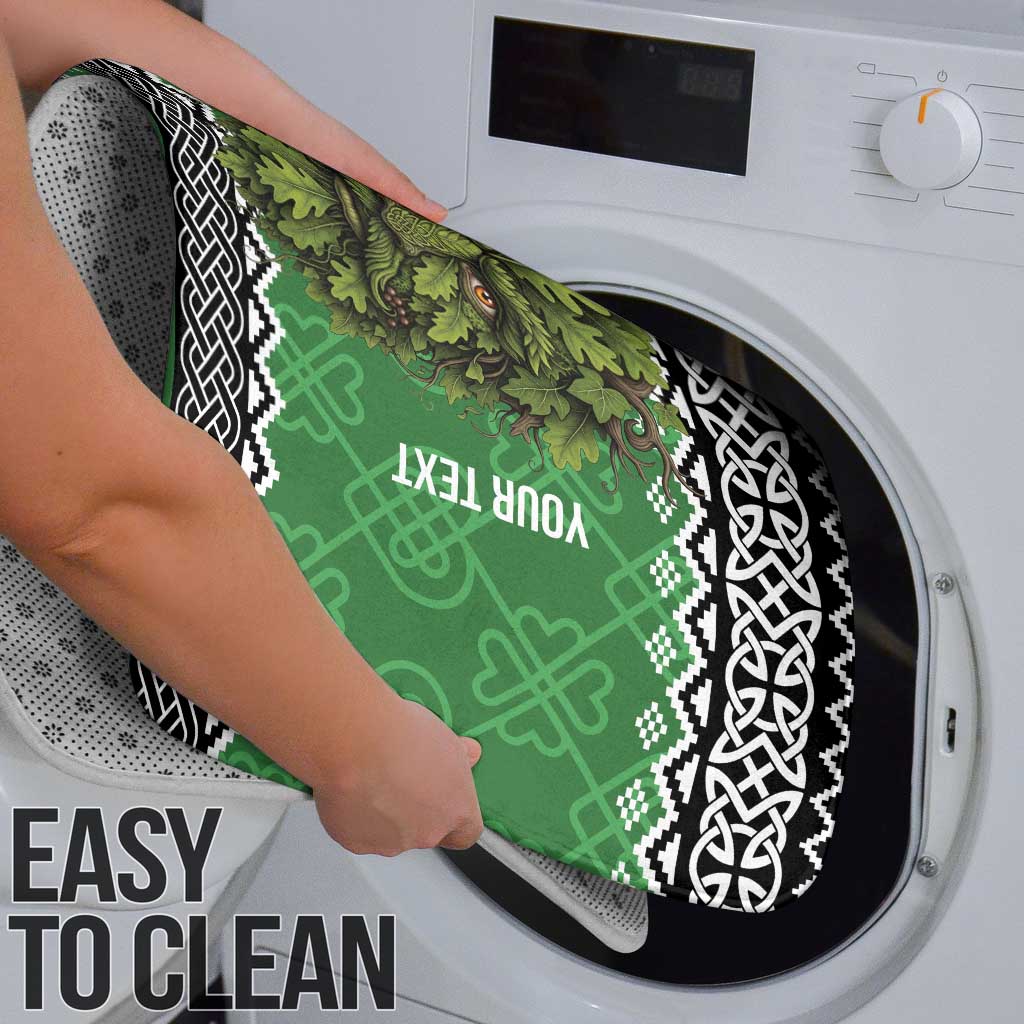 Personalized Anglesey Wales Christmas Bathroom Set Green Man Celtic Knot - Wonder Print Shop