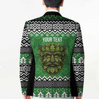 Personalized Anglesey Wales Christmas Blazer Green Man Celtic Knot - Wonder Print Shop