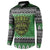 Personalized Anglesey Wales Christmas Button Sweatshirt Green Man Celtic Knot - Wonder Print Shop