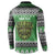 Personalized Anglesey Wales Christmas Button Sweatshirt Green Man Celtic Knot - Wonder Print Shop