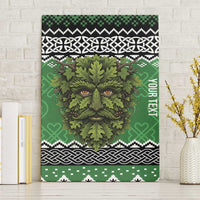 Personalized Anglesey Wales Christmas Canvas Wall Art Green Man Celtic Knot - Wonder Print Shop