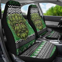 Personalized Anglesey Wales Christmas Car Seat Cover Green Man Celtic Knot - Wonder Print Shop