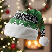 Personalized Anglesey Wales Christmas Santa Hat Green Man Celtic Knot - Wonder Print Shop