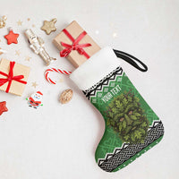 Personalized Anglesey Wales Christmas Stocking Green Man Celtic Knot - Wonder Print Shop