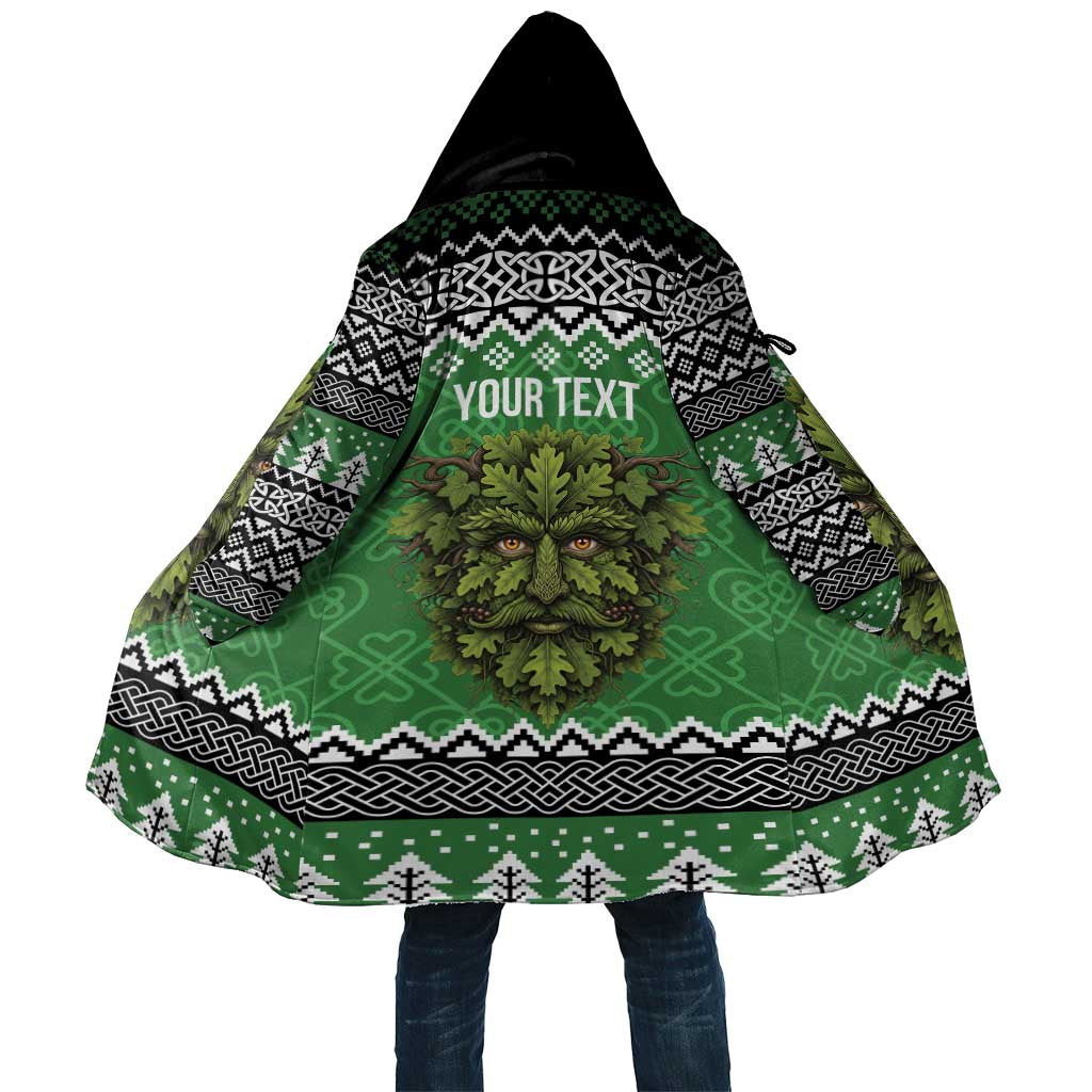 Personalized Anglesey Wales Christmas Cloak Green Man Celtic Knot - Wonder Print Shop