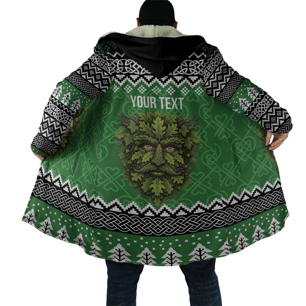 Personalized Anglesey Wales Christmas Cloak Green Man Celtic Knot - Wonder Print Shop