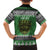 Personalized Anglesey Wales Christmas Family Matching Puletasi and Hawaiian Shirt Green Man Celtic Knot - Wonder Print Shop